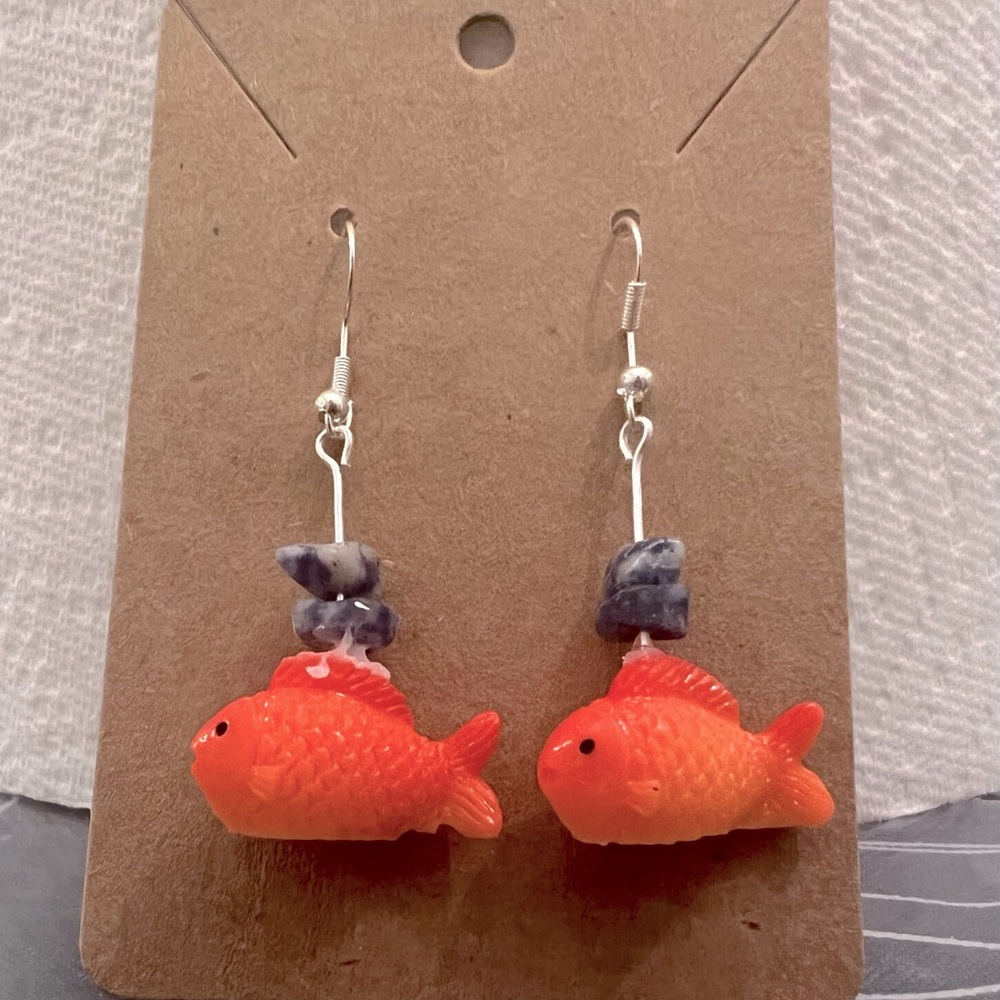 Koi fish earrings